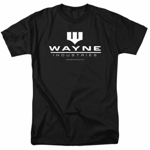 BATMAN WAYNE LOGO ON BLACK T-Shirt