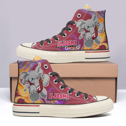 Alabama Crimson Tide High Top Canvas Shoes Special Edition