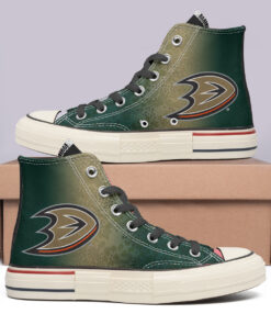 Anaheim Ducks High Top Canvas Shoes Special Edition