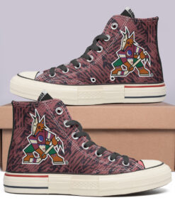 Arizona Coyotes High Top Canvas Shoes Special Edition