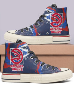 Atlanta Hawks High Top Canvas Shoes Special Edition