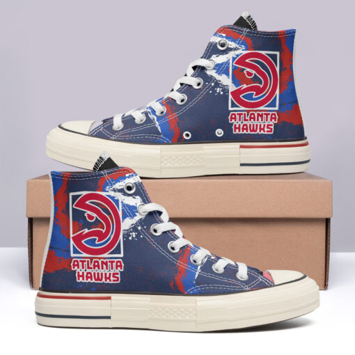 Atlanta Hawks High Top Canvas Shoes Special Edition