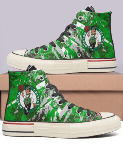 Boston Celtics High Top Canvas Shoes Special Edition