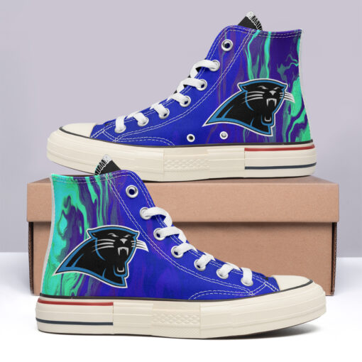 Carolina Panthers High Top Canvas Shoes Special Edition