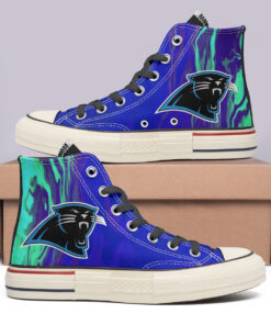 Carolina Panthers High Top Canvas Shoes Special Edition