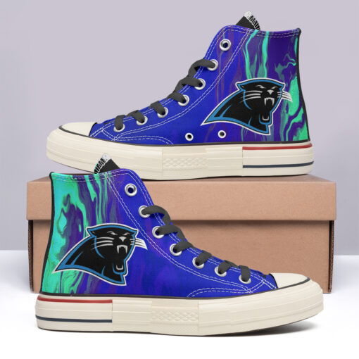 Carolina Panthers High Top Canvas Shoes Special Edition