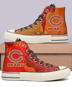 Chicago Bears High Top Canvas Shoes Special Edition