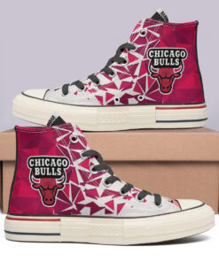 Chicago Bulls High Top Canvas Shoes Special Edition