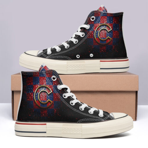 Chicago Cubs High Top Canvas Shoes Special Edition