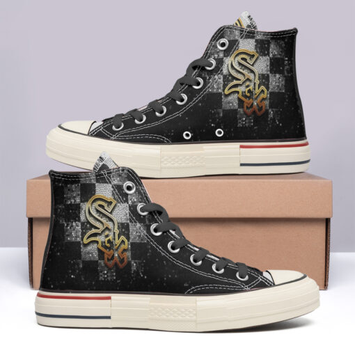 Chicago White Sox High Top Canvas Shoes Special Edition