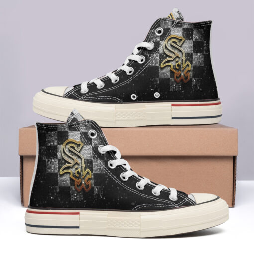 Chicago White Sox High Top Canvas Shoes Special Edition