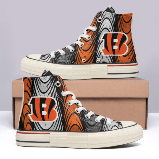 Cincinnati Bengals High Top Canvas Shoes Special Edition