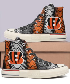 Cincinnati Bengals High Top Canvas Shoes Special Edition