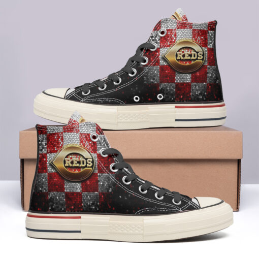 Cincinnati Reds High Top Canvas Shoes Special Edition