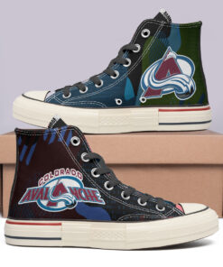 Colorado Avalanche High Top Canvas Shoes Special Edition