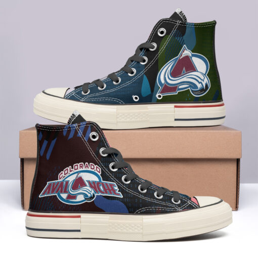 Colorado Avalanche High Top Canvas Shoes Special Edition