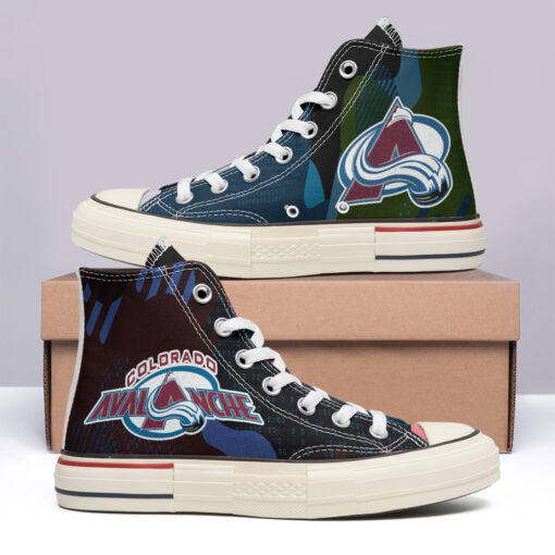 Colorado Avalanche High Top Canvas Shoes Special Edition