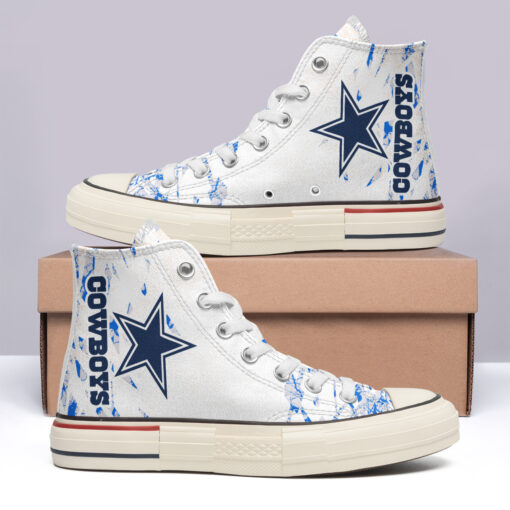 Dallas Cowboys High Top Canvas Shoes Special Edition