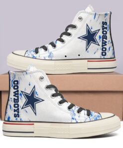 Dallas Cowboys High Top Canvas Shoes Special Edition