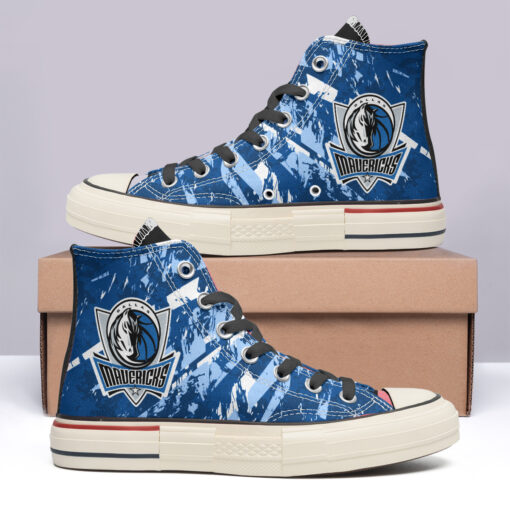 Dallas Mavericks High Top Canvas Shoes Special Edition