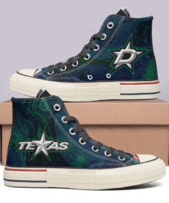 Dallas Stars High Top Canvas Shoes Special Edition