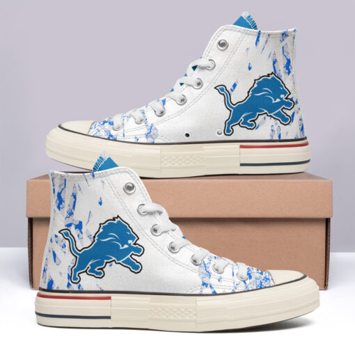 Detroit Lions High Top Canvas Shoes Special Edition