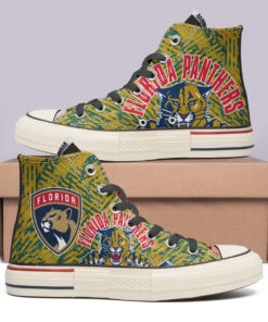 Florida Panthers High Top Canvas Shoes Special Edition