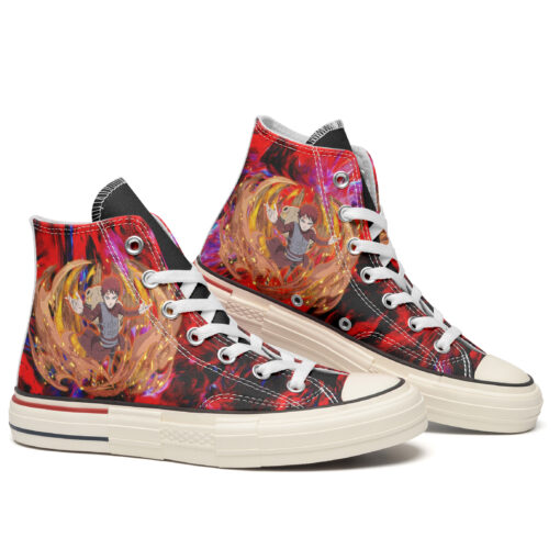 Gaara-Naruto Shippuden High Top Canvas Shoes Special Edition