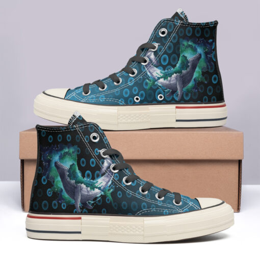 Galaxy Whale High Top Canvas Shoes Special Edition