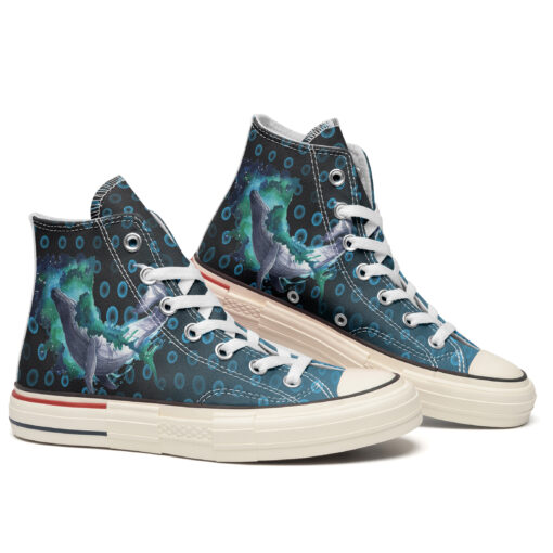 Galaxy Whale High Top Canvas Shoes Special Edition