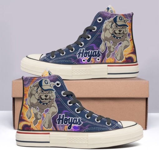 Georgetown Hoyas High Top Canvas Shoes Special Edition