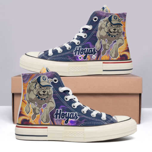 Georgetown Hoyas High Top Canvas Shoes Special Edition