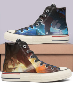 Goku and Vegeta High Top Canvas Shoes Special Edition