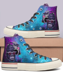 Gorilla and The Radio High Top Canvas Shoes Special Edition