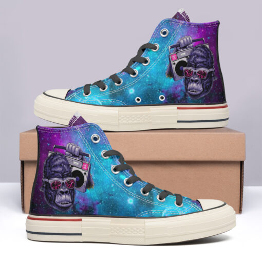 Gorilla and The Radio High Top Canvas Shoes Special Edition