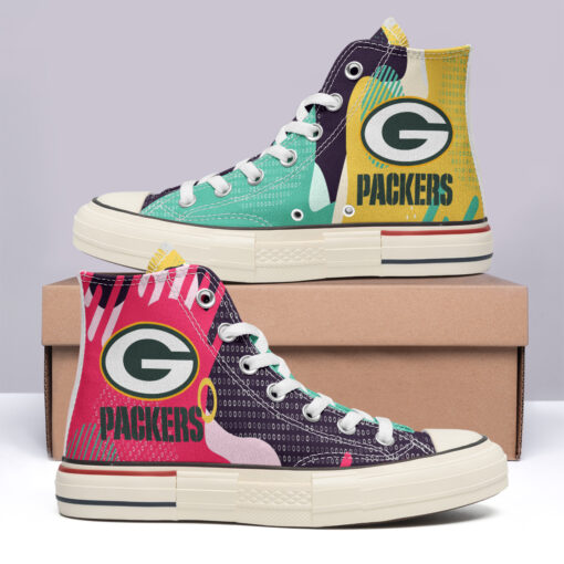 Green Bay Packers High Top Canvas Shoes Special Edition