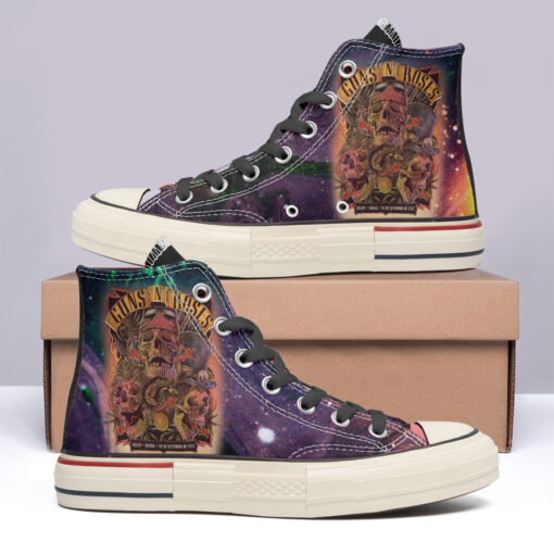 Guns N_ Roses High Top Canvas Shoes Special Edition