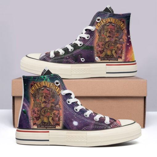 Guns N_ Roses High Top Canvas Shoes Special Edition