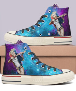 Harley Quinn High Top Canvas Shoes Special Edition