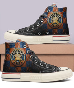 Houston Astros High Top Canvas Shoes Special Edition