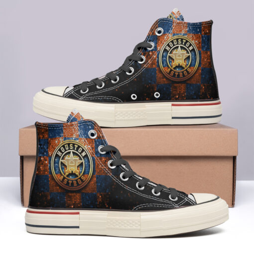 Houston Astros High Top Canvas Shoes Special Edition