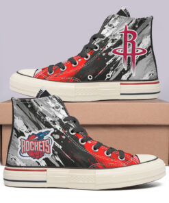 Houston Rockets High Top Canvas Shoes Special Edition