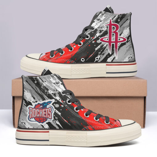 Houston Rockets High Top Canvas Shoes Special Edition