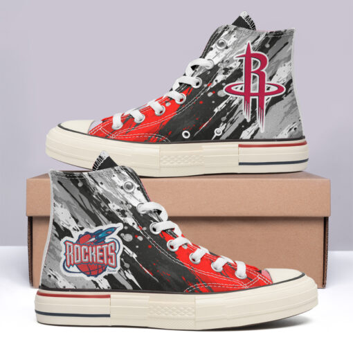 Houston Rockets High Top Canvas Shoes Special Edition