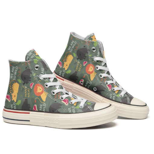 I Love The Jungle High Top Canvas Shoes Special Edition