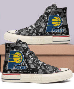 Indiana Pacers High Top Canvas Shoes Special Edition