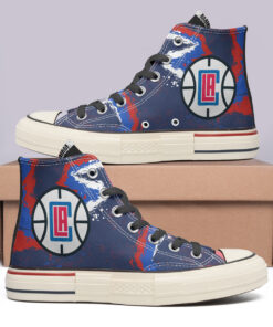 LA Clippers High Top Canvas Shoes Special Edition