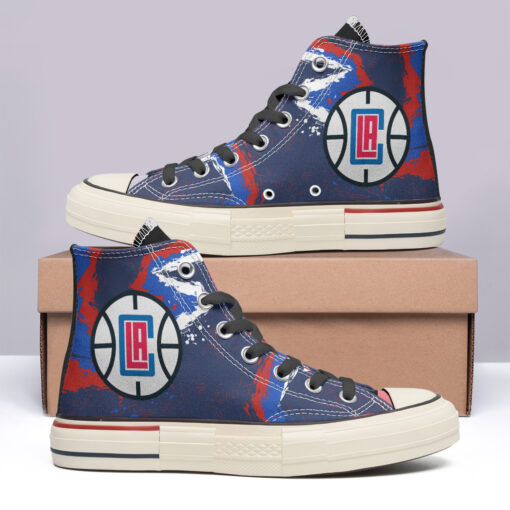 LA Clippers High Top Canvas Shoes Special Edition