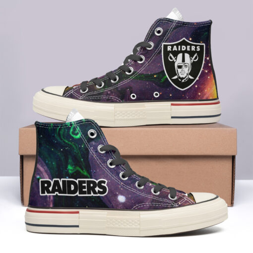 Las Vegas Raiders High Top Canvas Shoes Special Edition