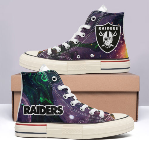 Las Vegas Raiders High Top Canvas Shoes Special Edition